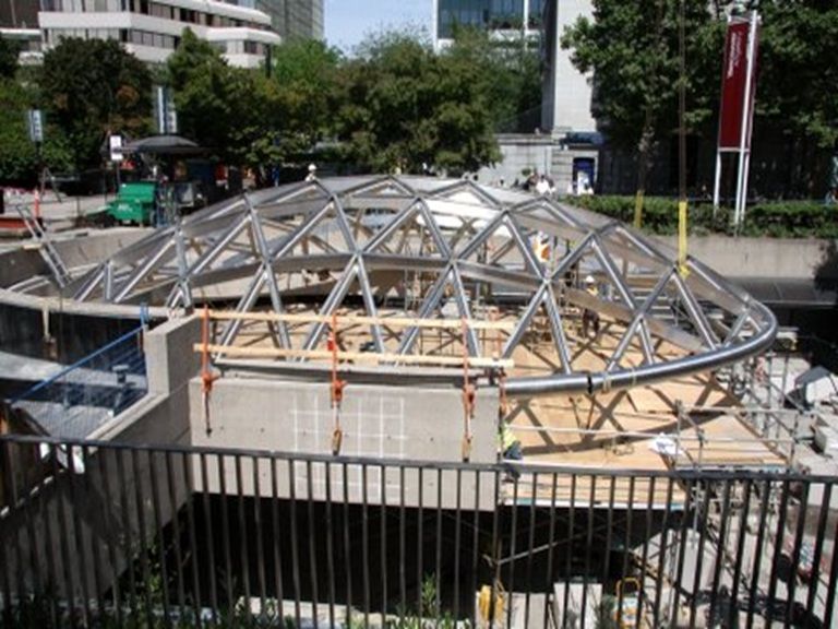 Robson Square Ice Rink Vancouver, British Columbia Olympic Venue construction